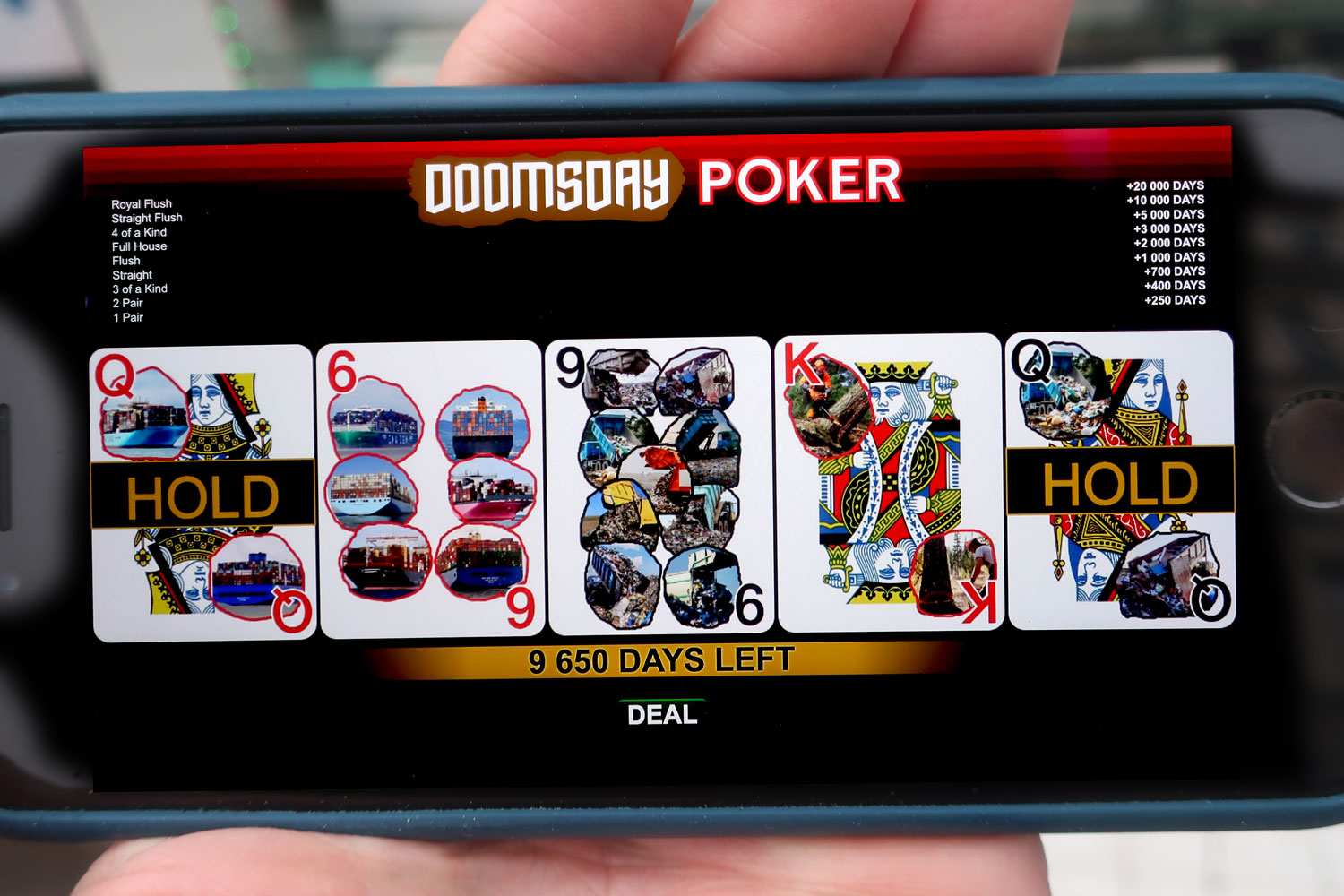 Claude Closky, ‘Doomsday Poker,’ 2025, Special issue no. 18, Place Art Magazine. Interactive website (https://publication.place-plateforme.com/hors-serie-18-claude-closky2/).